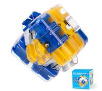 Grande Cubo Labirinto 3D, Puzzle Cubo Labirinto 3D Labirinto Di Marmo, Gioco Puzzle Labirinto Di Lunghezza Bordo 7 Cm Con Sfida A 6 Lati For Adolescenti Adulti(Blue)