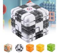 Grande cubo labirinto 3D puzzle - emozionante gioco di pensiero, giocattolo per l'allenamento del cervello per l'immaginazione spaziale per alleviare lo stress e sviluppare la logica (nero + bianco)
