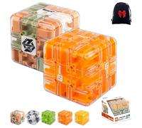 Grande Cubo Labirinto Puzzle 3D - Rompicapo Logico Coinvolgente Per Adulti & Bambini, Gioco Educativo Di Concentrazione Regalo Antistress (2B)