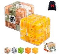 Grande Cubo Labirinto Puzzle 3D - Rompicapo Logico Coinvolgente Per Adulti & Bambini, Gioco Educativo Di Concentrazione Regalo Antistress (2A)
