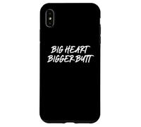 Grande Cuore Più Grande Culo - Ragazza Calda Adulto Umorismo Custodia per iPhone XS Max