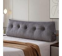Grande Cuscino a Cuneo da Lettura Cuscini Cuscino Schienale Cuscino per la Schiena per Divano Cuscino Lombare per Divano Testata di Letto Lombare Cushion Cuscino a Cuneo(Queen: 59x8x20 Inches,Grey)