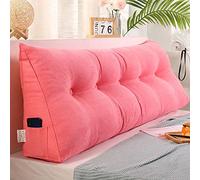 Grande cuscino di sostegno per letto testiera divano cuscino triangolare, cuscino lombare extra large con rivestimento rimovibile in velluto