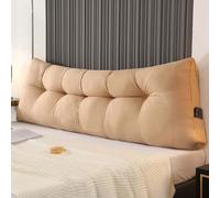 Grande cuscino di supporto lombare, cuscino triangolare per testiera o divano, morbido cuscino di supporto per la lettura e la vita