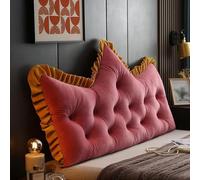 Grande cuscino per testiera con lacci, comodo cuscino da lettura per letto, lavabile, cuscino a cuneo per supporto lombare, ideale per leggere, rilassarsi e alleviare il dolore alla schiena