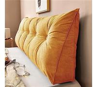 Grande cuscino triangolare a cuneo in cotone e lino, per letto, divano, testiera rimovibile, cuscino per il posizionamento del divano