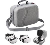 Grande custodia da trasporto per Meta Quest 3S/3, custodia da viaggio rigida compatibile con BOBOVR S3 Pro/KIWI Design cinturino per la testa della batteria, controller Quest e accessori, borsa da