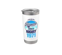 Grande da agosto 1971 55° compleanno frase 55 anni Bicchiere termico in acciaio inox doppia parete
