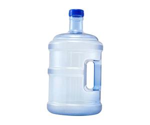 Grande d'acqua con manico portatile per uso alimentare trasparente | Borraccia riutilizzabile per escursionismo, campeggio, avventura, viaggi, sport, palestra, ufficio, casa