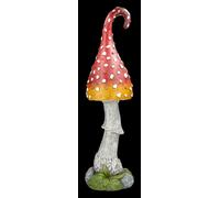 Grande Deko-Gartenpilz - Mistico Fung IN Rosso-Arancione - Fantasy Elfen Fata