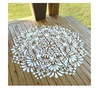 Grande diametro 100 cm Mandala stencil per pittura murale, modello in plastica riutilizzabile per decorazioni fai da te per la casa, mobili, pavimenti, grande mandala stencil per pittura su pareti