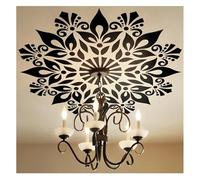 Grande diametro 100 cm Mandala stencil per pittura murale, modello in plastica riutilizzabile per decorazioni fai da te per la casa, mobili, pavimenti, grande mandala stencil per pittura su pareti