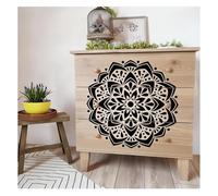 Grande diametro 100 cm Mandala stencil per pittura murale, modello in plastica riutilizzabile per decorazioni fai da te per la casa, mobili, pavimenti, grande mandala stencil per pittura su pareti