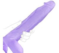 Grande dildo grande 30,5 cm realistico forte ventosa spessa sensazione reale adulto impermeabile sex toy per uomini donne coppie viola
