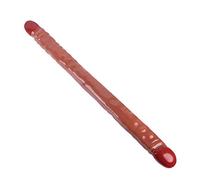 Grande dildo in silicone bidirezionale, enorme dildo realistico con sensazione realistica sulla pelle, sex toy manuale for il gioco a due e stimolazione vaginale