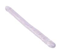 Grande dildo in silicone bidirezionale, enorme dildo realistico con sensazione realistica sulla pelle, sex toy manuale for il gioco a due e stimolazione vaginale