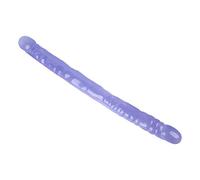 Grande dildo in silicone bidirezionale, enorme dildo realistico con sensazione realistica sulla pelle, sex toy manuale for il gioco a due e stimolazione vaginale