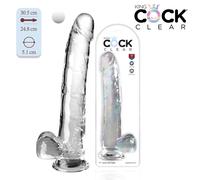 Grande Dildo Trasparente 28 cm King Cock Clear - 11" Cock With Balls Big Dildo