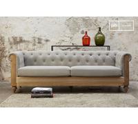 Grande Divano Chesterfield Montaigu Grigio