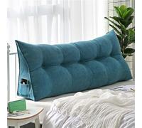 Grande e comodo cuscino per testiera, morbido supporto lombare per letti e divani, ideale per lettura e maternità, design a cuneo, 150 x 50 x 20 cm