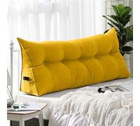 Grande e comodo cuscino per testiera, morbido supporto lombare, per letti e divani, ideale per maternità e lettura, a forma di cuneo, 100 x 50 x 20 cm, accessorio perfetto per camera da letto