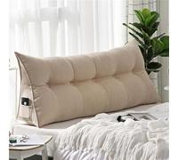 Grande e comodo cuscino per testiera, morbido supporto per la schiena, per letti e divani, cuscino a cuneo per maternità e lettura, 80 x 50 x 20 cm, essenziale per camera da letto