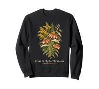 Grande è la Tua fedeltà Lamentazioni 3:23 Flora Felpa