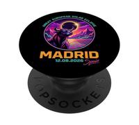 Grande "Eclissi solare europea" Madrid 2026 Bull Art PopSockets PopGrip Adesivo