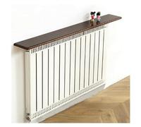 Grande elegante mensola sospesa antipolvere per termosifoni, decorazione da parete in legno per casa, hotel e asilo - 130 x 16 x 2,2 cm