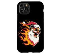 Grande emblema del fuoco di Babbo Natale per il Natale ardente Custodia per iPhone 11 Pro