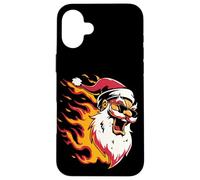 Grande emblema del fuoco di Babbo Natale per il Natale ardente Custodia per iPhone 16 Plus