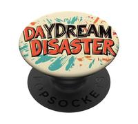 Grande emblema della dichiarazione del disastro dei sogni ad occhi aperti PopSockets PopGrip Adesivo
