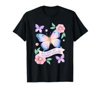 Grande Fan dei Diritti Umani Acquerello Farfalla Floreale Maglietta