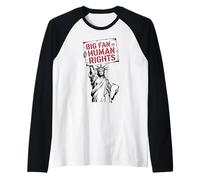 Grande Fan dei Diritti Umani libertà Protesta Statua della libertà Maglia con Maniche Raglan