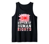 Grande Fan dei Diritti Umani protesta difendere l'uguaglianza retrò Floreale Canotta