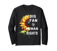 Grande Fan dei Diritti Umani protesta difendere l'uguaglianza retrò Floreale Maglia a Manica