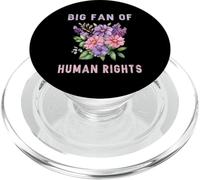Grande fan dei diritti umani protesta difendere l'uguaglianza retrò floreale PopSockets PopGrip per MagSafe