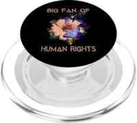 Grande fan dei diritti umani protesta difendere l'uguaglianza retrò floreale PopSockets PopGrip per MagSafe