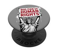 Grande fan dei diritti umani protesta Statua della Libertà PopSockets PopGrip Adesivo