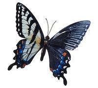 Grande farfalla colorata in metallo per decorazione a muro da giardino, 31 cm x 35 cm
