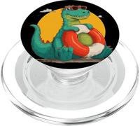 Grande festa in piscina con questo divertente dinosauro e anello da spiaggia PopSockets PopGrip per MagSafe