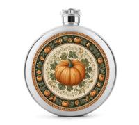 Grande fiaschetta in acciaio inox a forma di zucca, per liquori, tascabile, rotonda, portatile, per bevande, 141,7 g