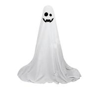 Grande figura dello spirito di Halloween - Decorazione spirituale in tessuto bianco per esterni, decorazione scrupolosa | Decorazione esterna con illuminazione per ingresso sul marciapiede da giardino