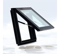 Grande finestra per tetto e lucernario con ventilazione manuale con lega di alluminio e vetro temperato, ideale per soffitte e verande, migliora la luce naturale e il flusso d'aria