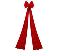 Grande fiocco in velluto felpato per decorazioni natalizie, adatto per alberi di Natale, ghirlande e composizioni festive, progettato per una forma duratura e un fascino estetico (verde scuro)