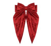 Grande fiocco per capelli rosso per donne e ragazze glitter scintillanti accessori per capelli spessi e fini fiocco per capelli per feste di Natale ballo di fine anno fiocco forcina per capelli corti