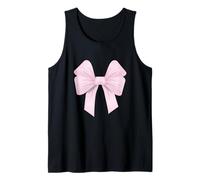 Grande Fiocco Rosa Chiaro Vintage Floreale Decor Abbigliamento Teen College Canotta