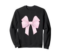 Grande Fiocco Rosa Chiaro Vintage Floreale Decor Abbigliamento Teen College Felpa