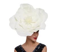 Grande Fiore Copricapo Capelli Fiocco Cappello Sposa Trucco Da Fotografia