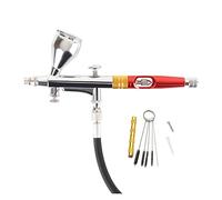 Grande flusso d'aria Dual Action Airbrush Pan Spray Gun Pistola for modello Art Model Body Paint Artista Makeup Nail Tattoo Tools,Offre risultati professionali(Hose ck)